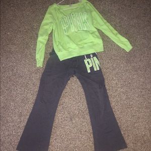 Victoria's Secret Pink matching top and sweats